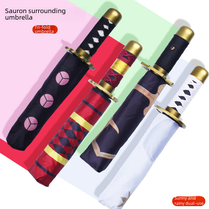 Demon Shade: Ghost Slayer Folding Umbrella
