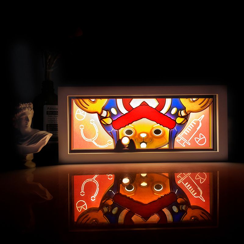 One Piece Gear 5 Luffy Night Light Zoro & Chopper Room Decor LED Anime Decor