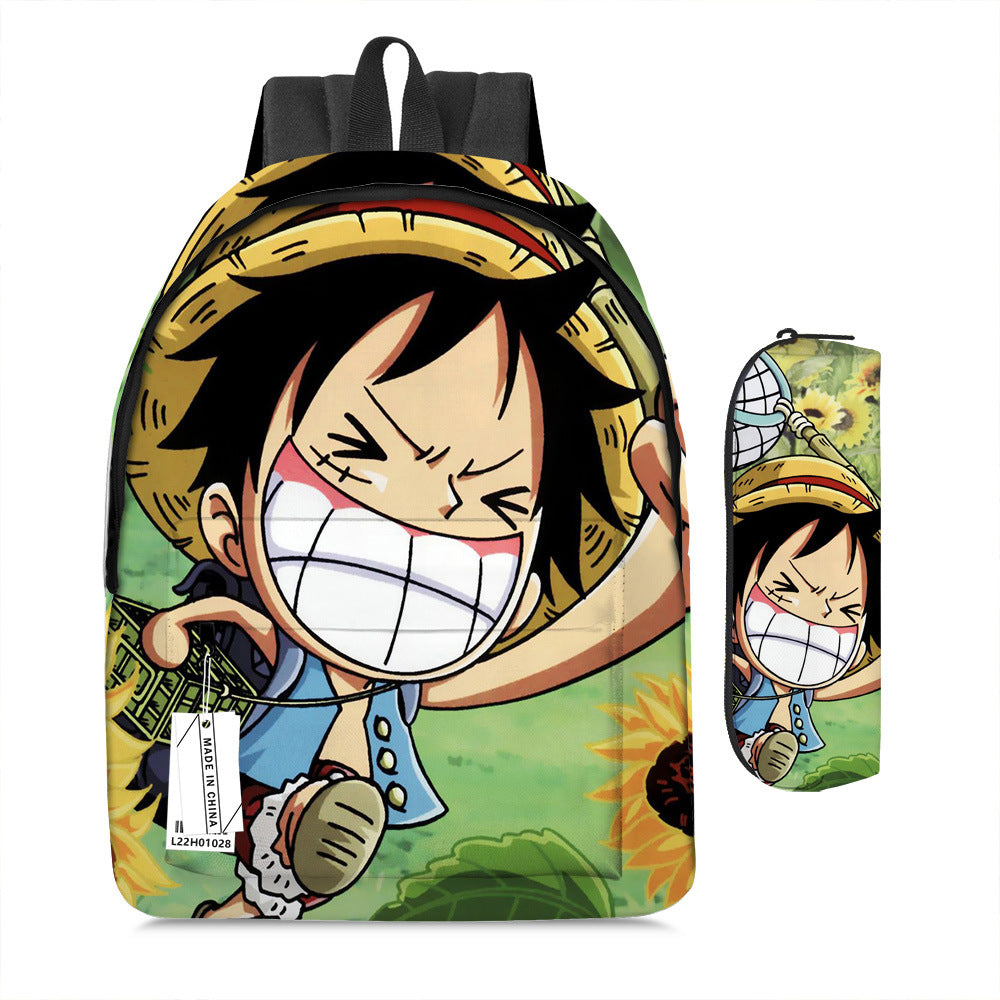 One Piece Luffy Adventure School Backpack Set 2-Piece Combo