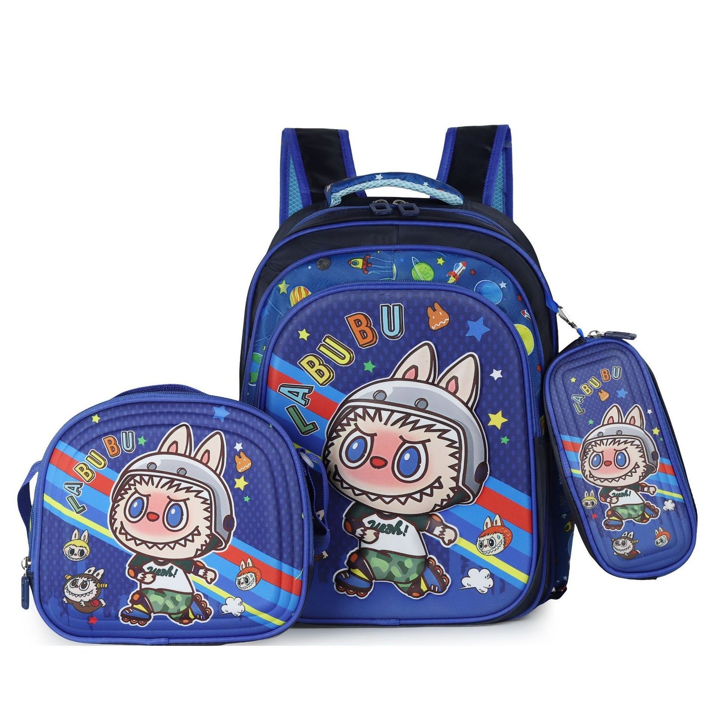 Labu Cross-border three-piece children's schoolbag