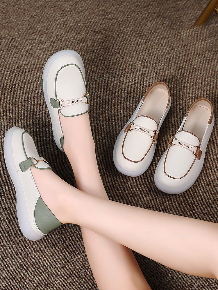 Retro Slip-On Mom Shoes – 2-Way Wear Comfort with Tendon Bottom Support