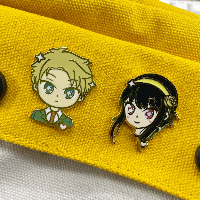 Spy Play House Anime Metal Badge Twilight, Anya & Bond Brooch Set for Schoolbag, Jacket & Collector Display