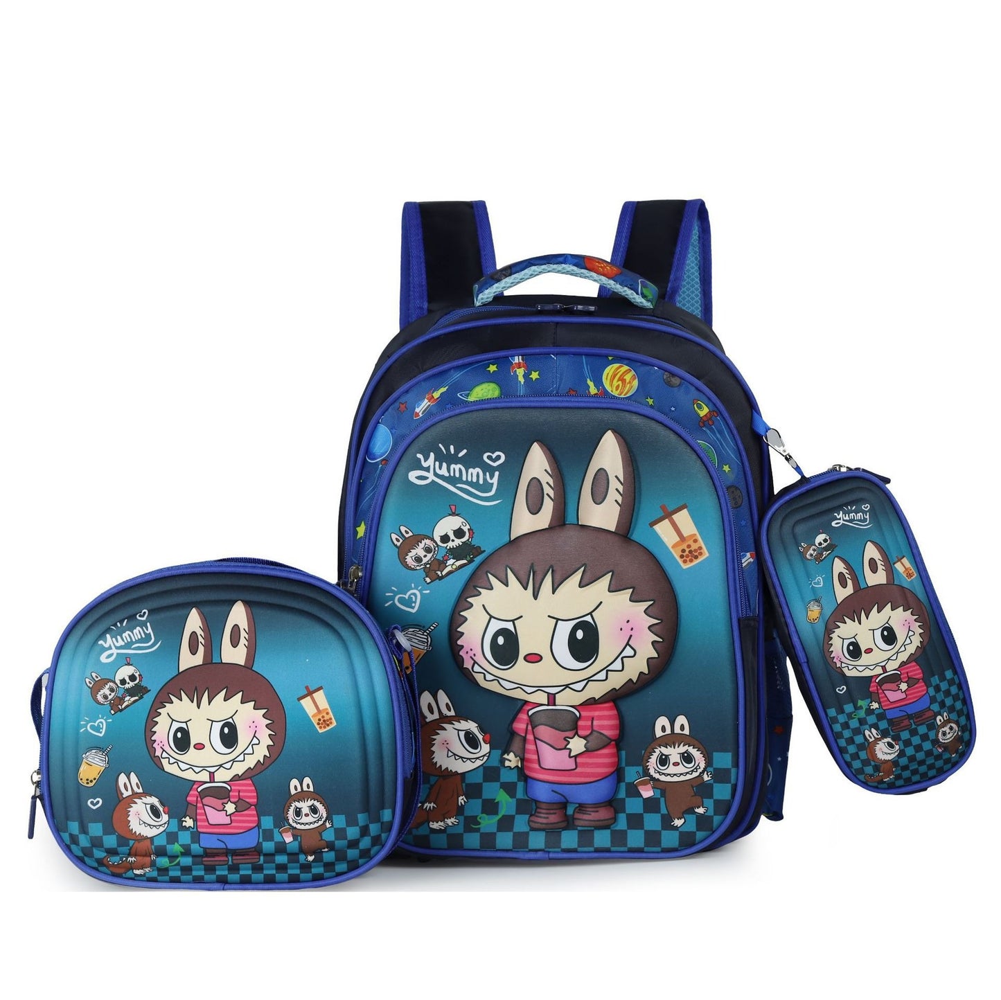 Labu Cross-border three-piece children's schoolbag