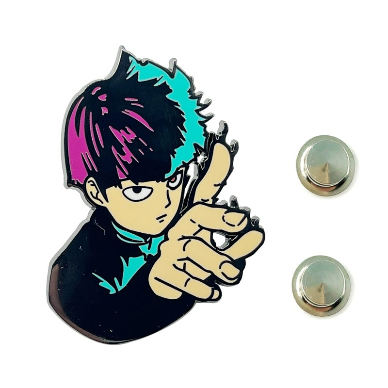 Mob Psycho 100% Shigeo Kageyama Metal Brooch Anime Peripheral Pin for Bags, Jackets & Collector Display