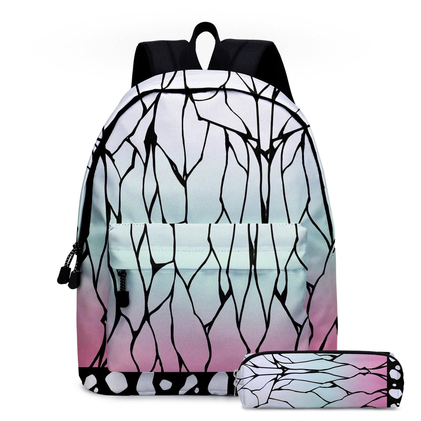 Super Moon Blade 3D Print Anime Backpack 2-Piece School Bag Set