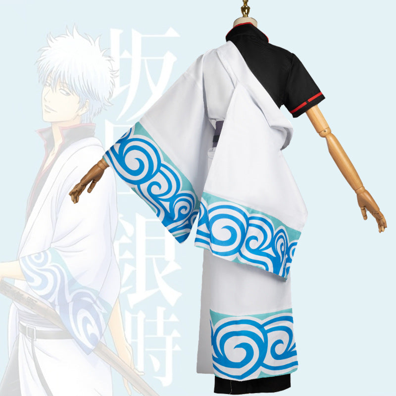 Sakata Gintoki Golden Fox Cosplay Gintama Anime Costume for Men
