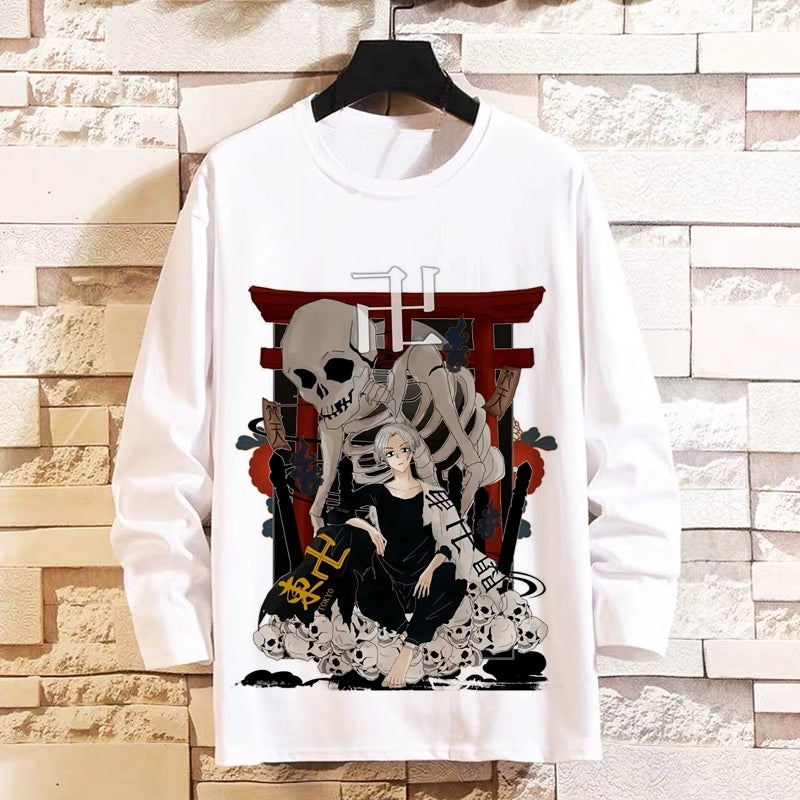 Tokyo Revengers Anime Long-Sleeved T-Shirt Mikey Manjiro Way of Rebirth Teen Boys and Girls Autumn Clothes