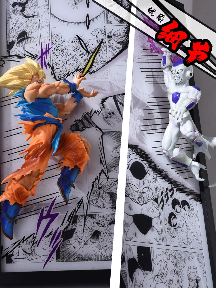 Goku vs. Frieza 3D Light Burst Panel