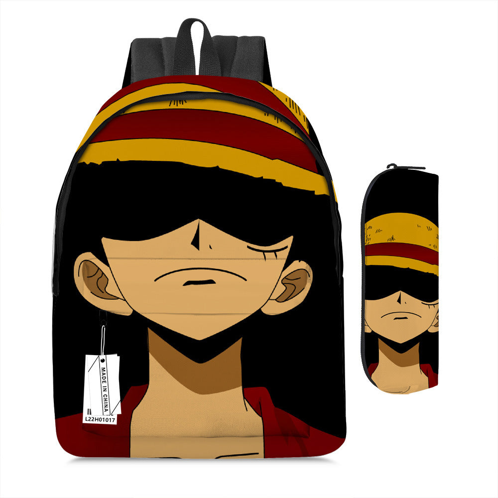One Piece Luffy Adventure School Backpack Set 2-Piece Combo