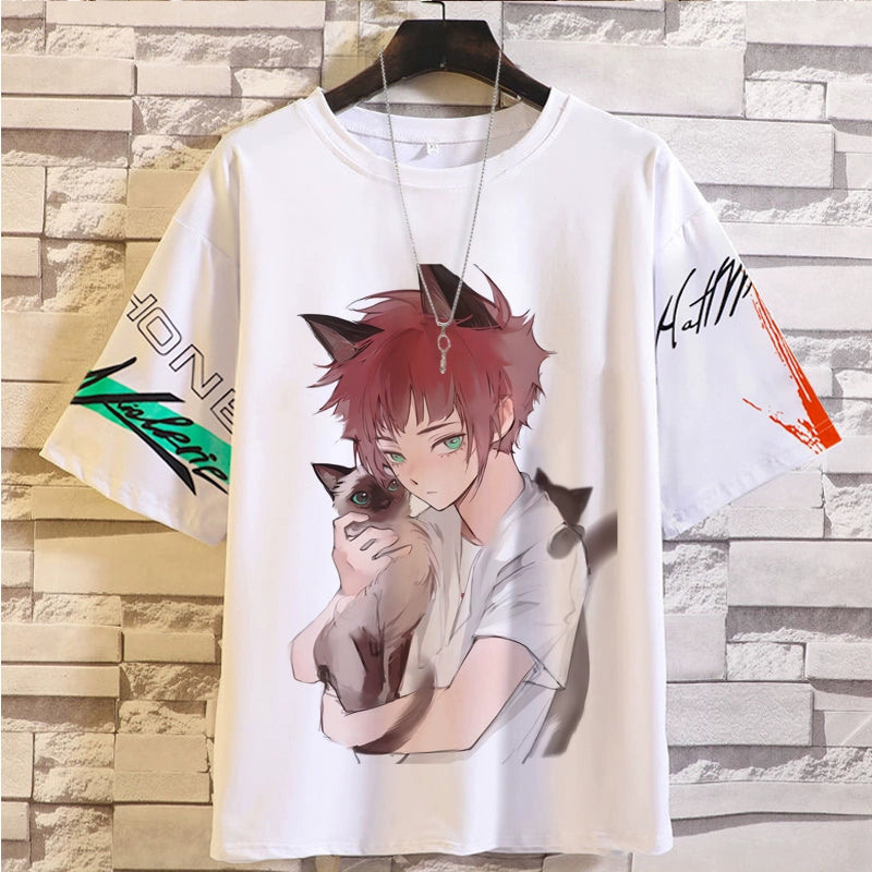Blue Prison Pain Clothes T-Shirt BLUE LOCK Jieshi Yiling Wangbee Le Back Male and Female Teen Summer Top Anime Peripheral