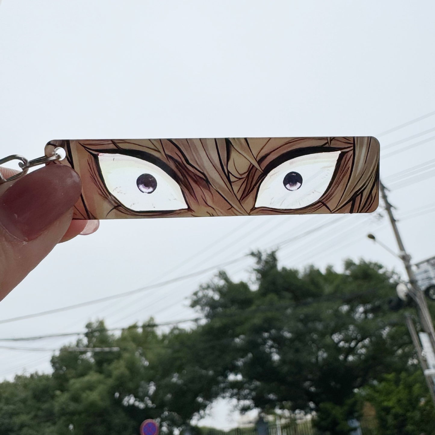 Demon Slayer Eye Acrylic Keychain Zenitsu, Muichiro & Mitsuri Kanroji