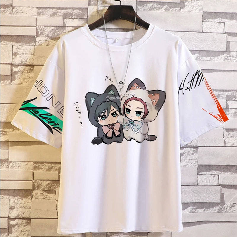 Blue Prison Pain Clothes T-Shirt BLUE LOCK Jieshi Yiling Wangbee Le Back Male and Female Teen Summer Top Anime Peripheral