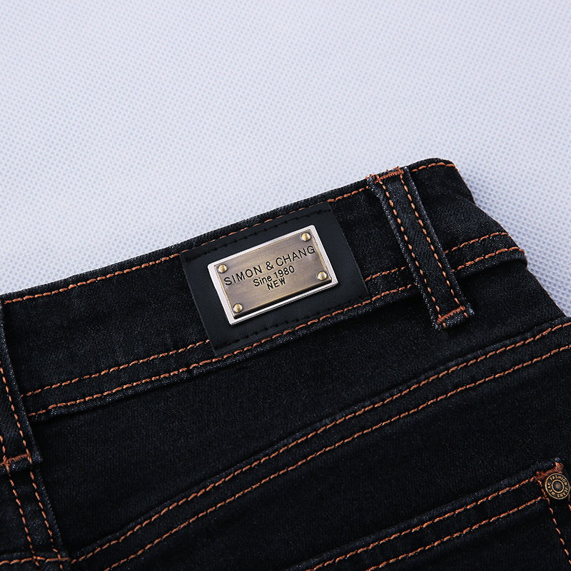 Black Slim-Fit Denim Pencil Pants – Anime Chic with Sleek Minimalist Vibes