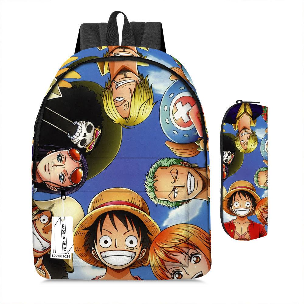 One Piece Luffy Adventure School Backpack Set 2-Piece Combo