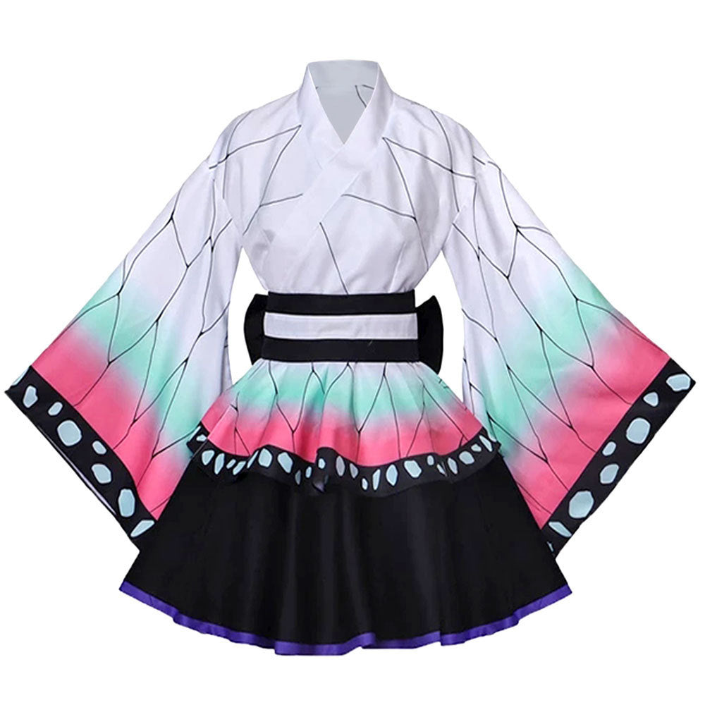 Inosuke women's cos clothing Ghost Slayer Blade cosplay maid skirt Halloween role-playing kimono manufacturers