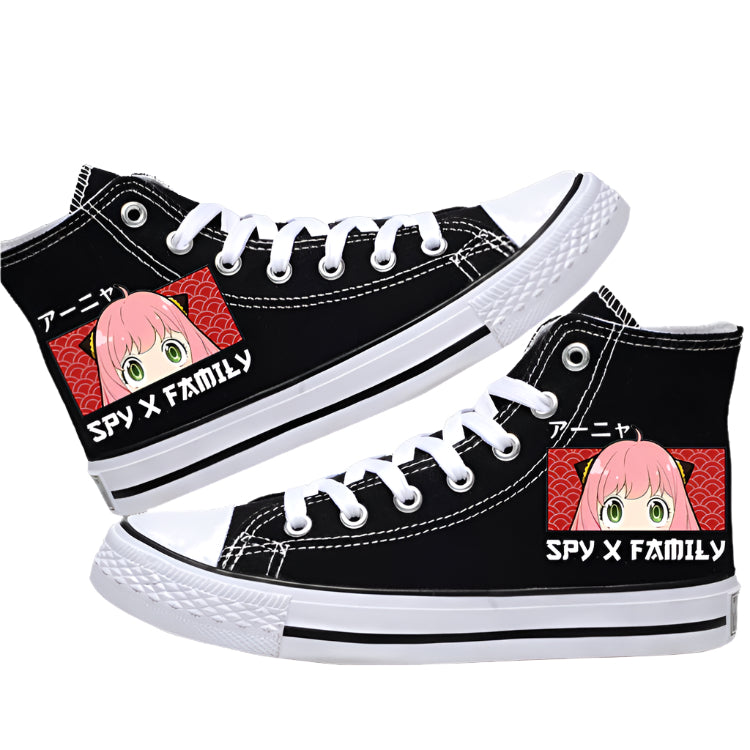 Spy x Family Canvas Shoes Anime Low-Tops for Students, Fans & Everyday Spy Style