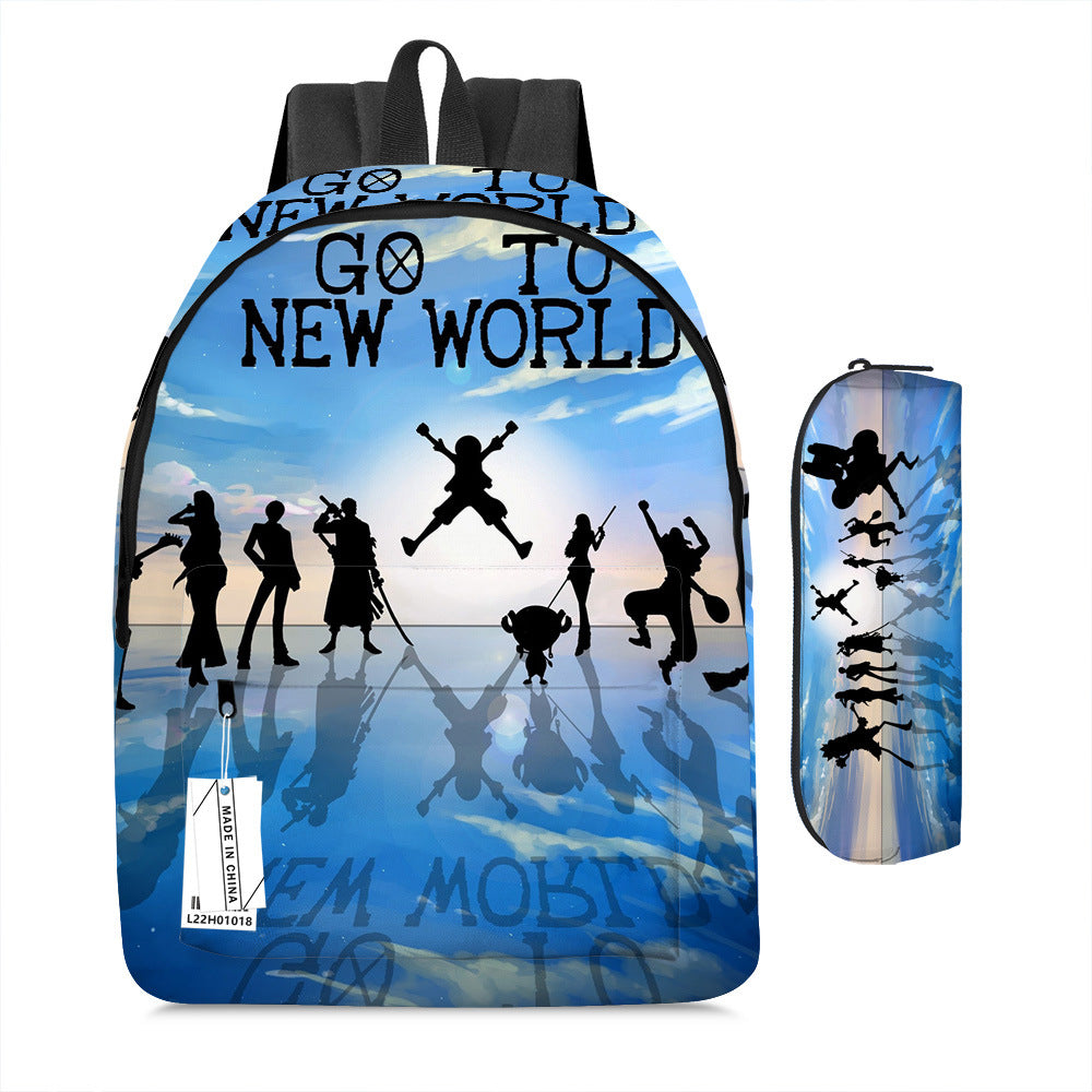 One Piece Luffy Adventure School Backpack Set 2-Piece Combo