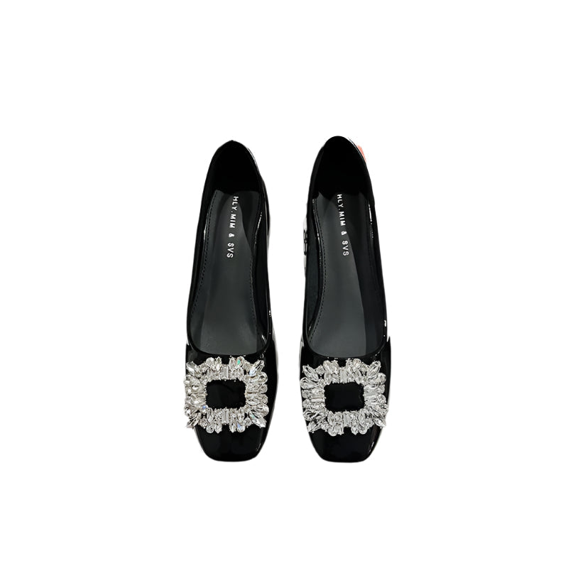 French Style Goatskin Wanwan Shoes – Low-Cut Elegance with a Soft Heel