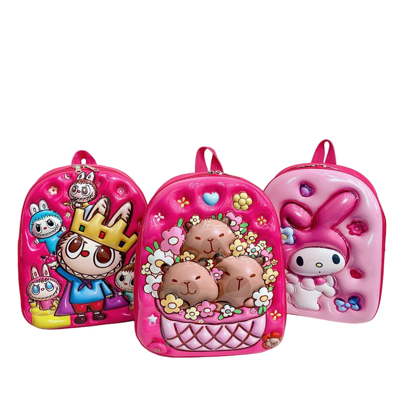 Cross-border new children's cartoon rabbu, cute girl's schoolbag, backpack, kindergarten backpack, boy's baby hard shell