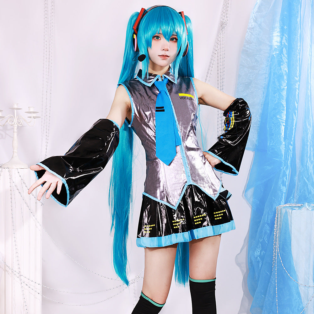 Fog Capital Virtual Idol Cosplay Set Glossy Patent Leather JK Style!