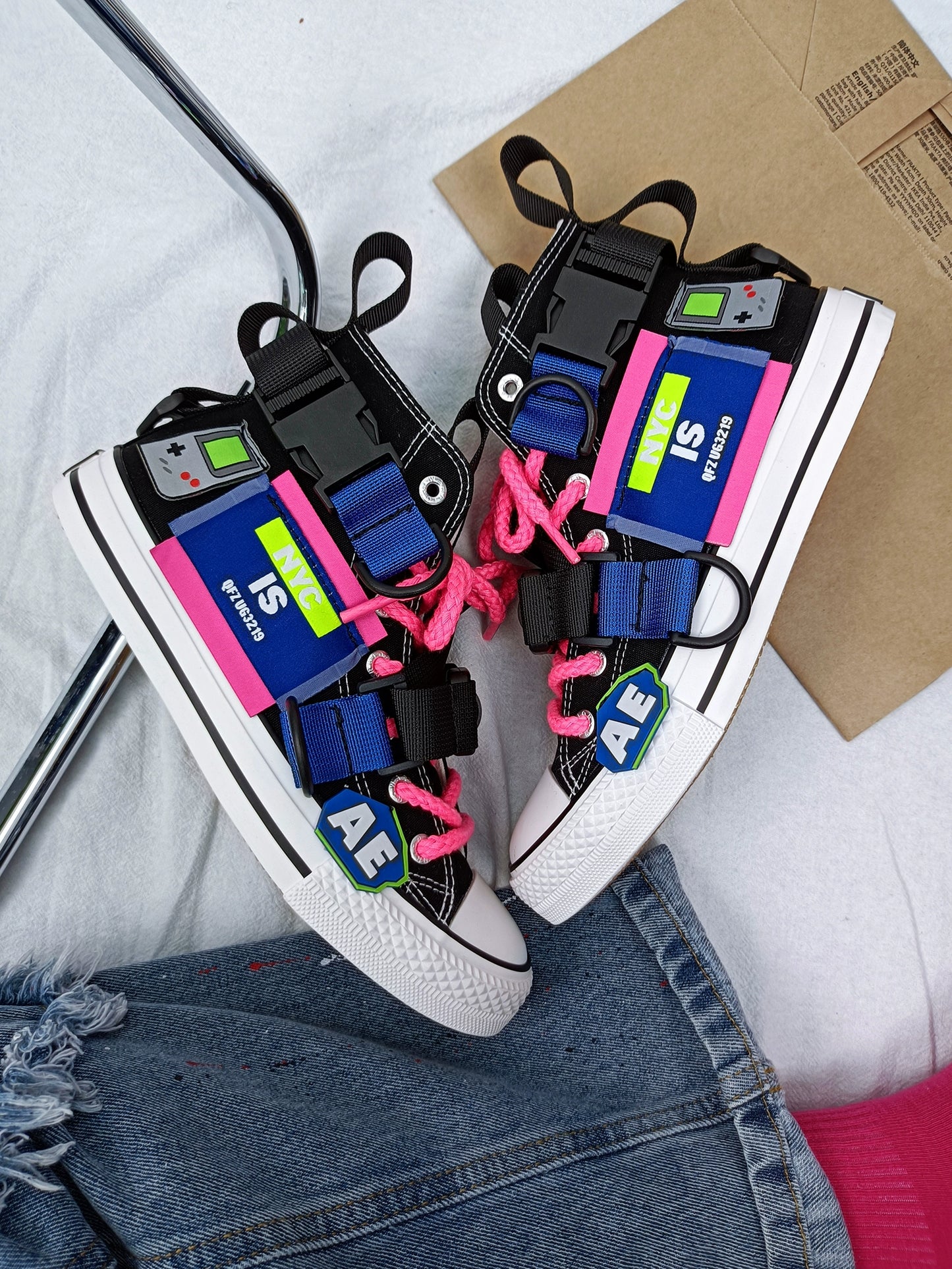 Hui Li x Heytea National Tide Canvas Shoes Summer Breathable Couple Sneakers