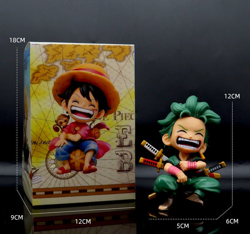 One Piece Q-Edition Figure Set Zoro, Luffy, Sanji, Ace & Yamato