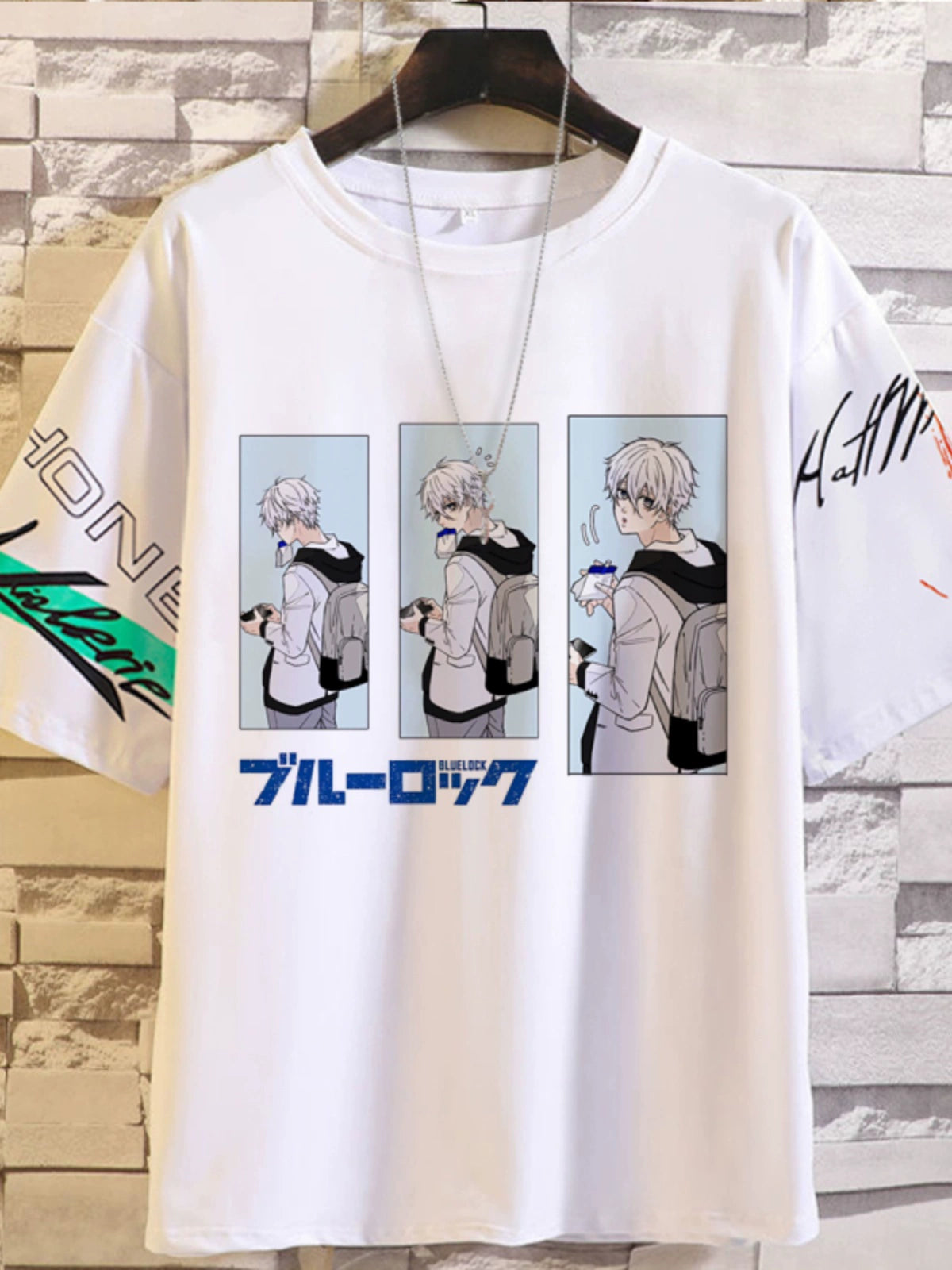 Blue Prison Pain Clothes T-Shirt BLUE LOCK Jieshi Yiling Wangbee Le Back Male and Female Teen Summer Top Anime Peripheral