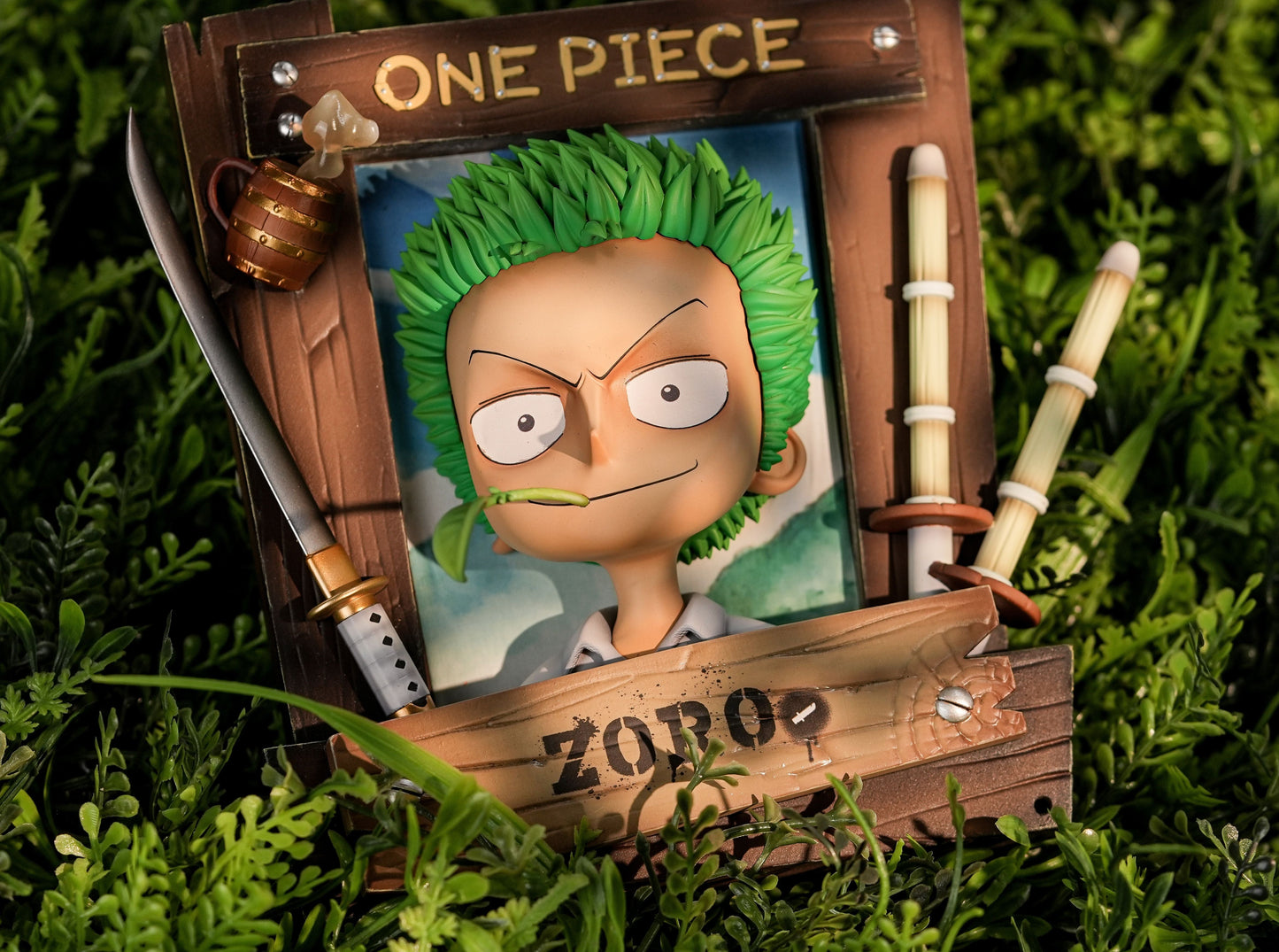 One Piece Cubic Photo Frame Luffy, Chopper, Zoro & Nami by Resonance GK x E2 Studio