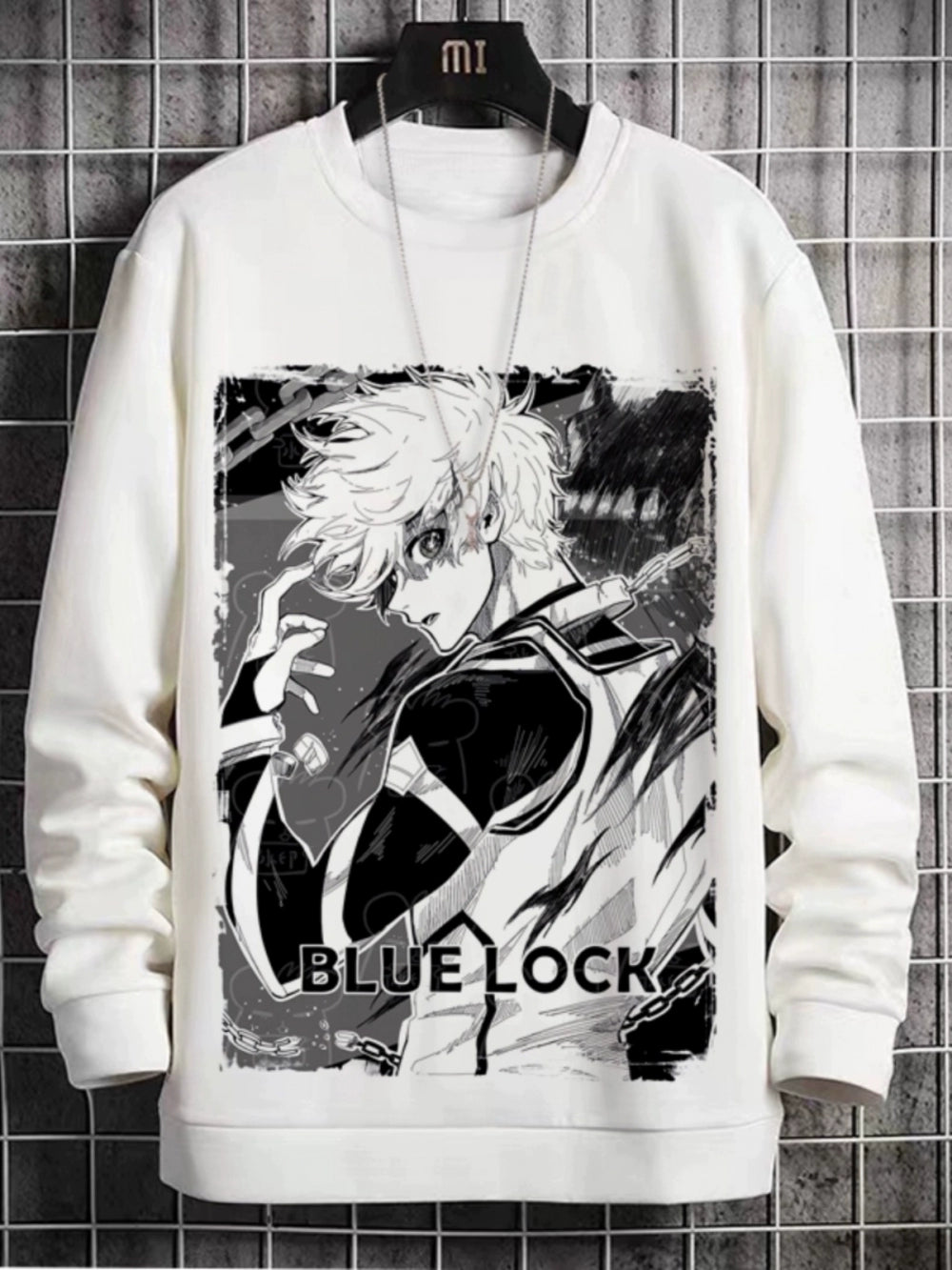 Blue Prison Crewneck Sweatshirt Anime Peripheral Clean World Thousand Cut Leopard Hornet Le Hui Velvet Two-Dimensional Pain Clothes