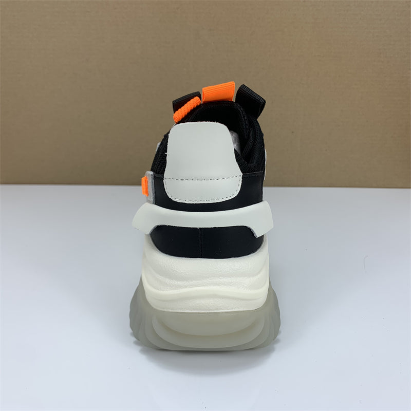 Gen Z Plaid Chunky Sneakers – Thick Bottom & Non-Slip Street Style