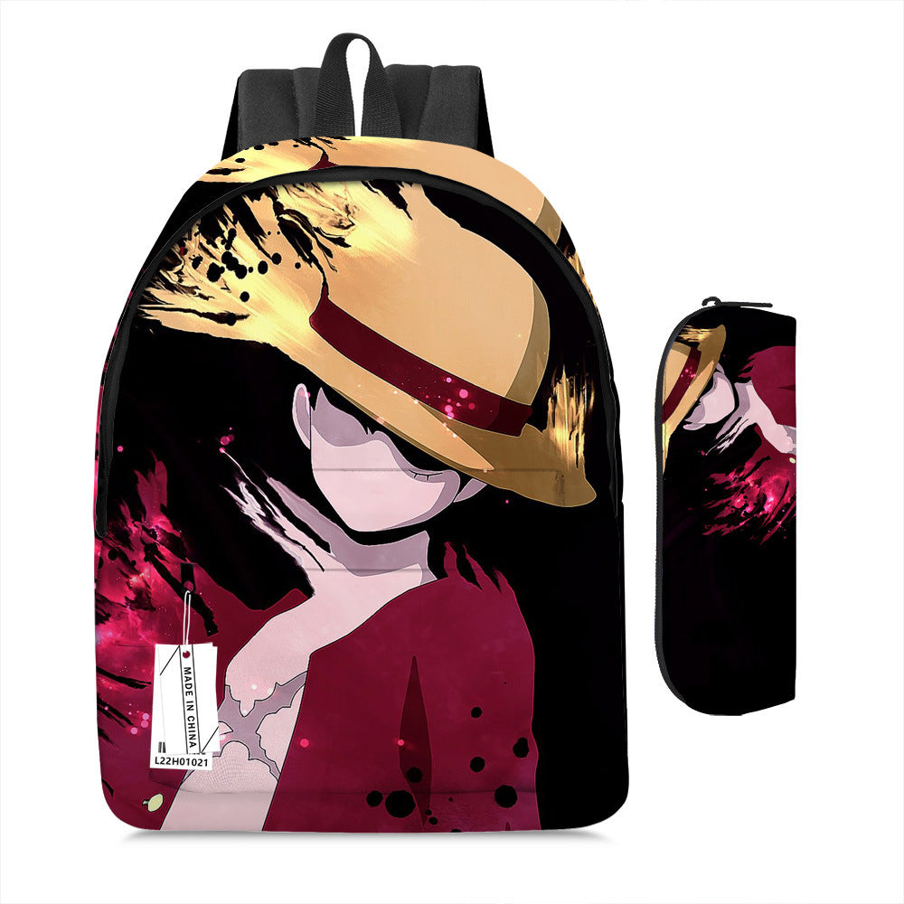 One Piece Luffy Adventure School Backpack Set 2-Piece Combo