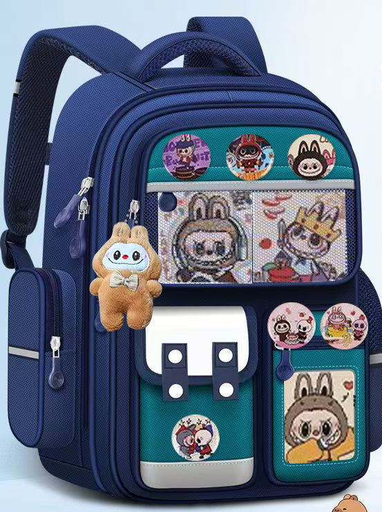 Blue Labubu Backpack