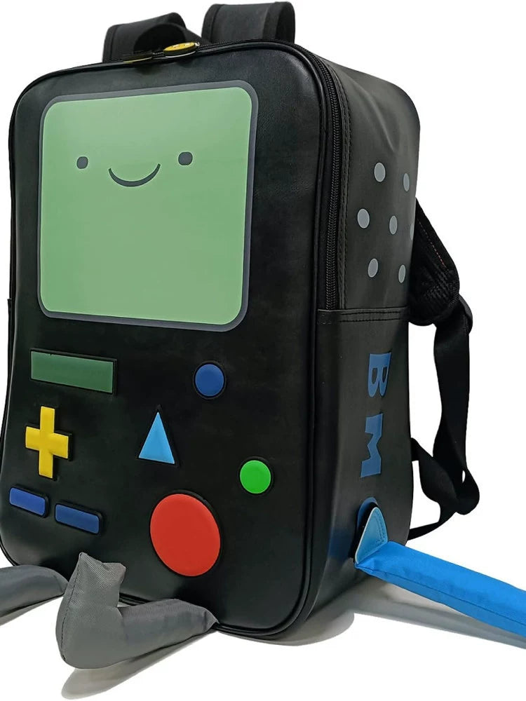 Adventure Time BMO 3D Backpack Waterproof PU Cartoon School Bag
