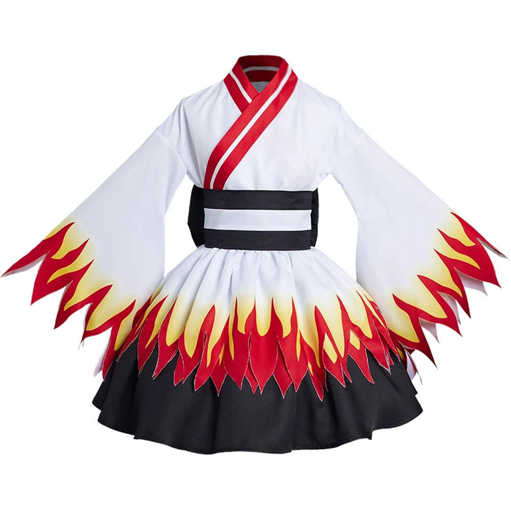 Inosuke women's cos clothing Ghost Slayer Blade cosplay maid skirt Halloween role-playing kimono manufacturers