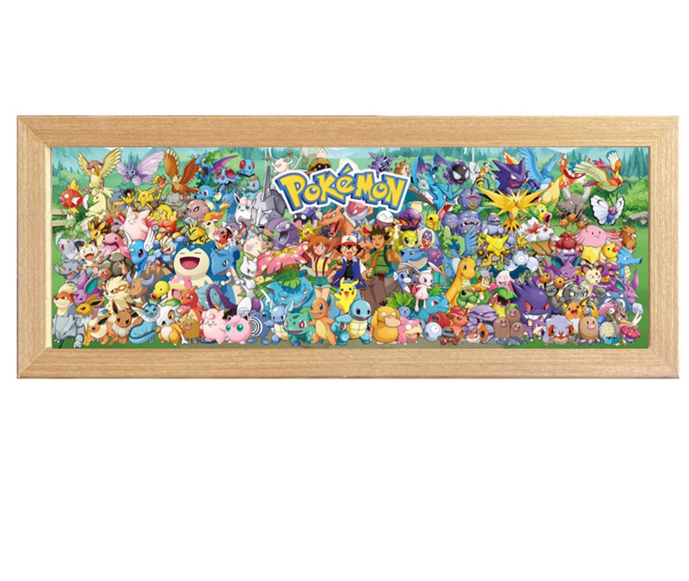 SLAM DUNK 3D LED Art Solid Wood Frame Family Portrait Display