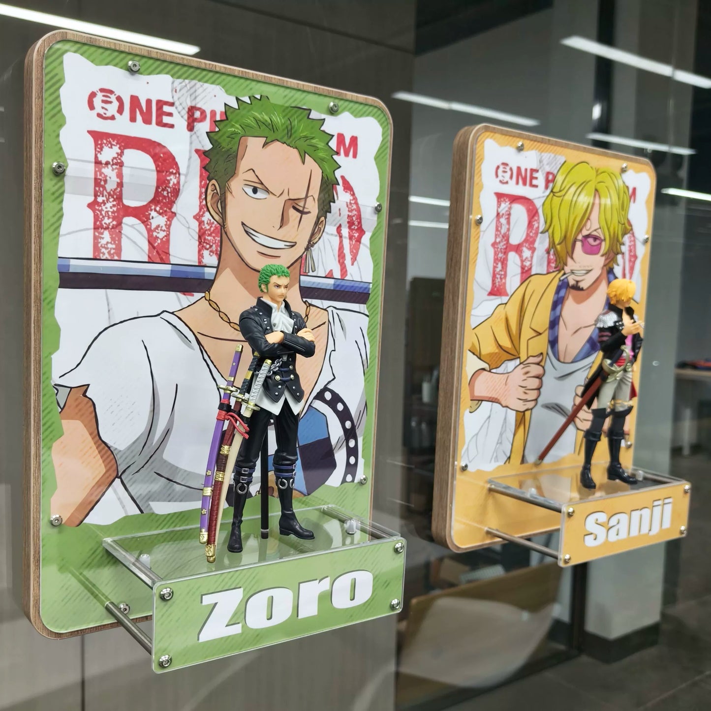 One Piece Crew Scene 3D Decorative Painting for Wall or Table Display