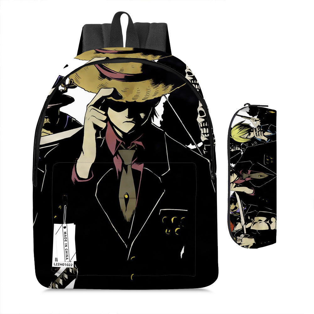 One Piece Luffy Adventure School Backpack Set 2-Piece Combo