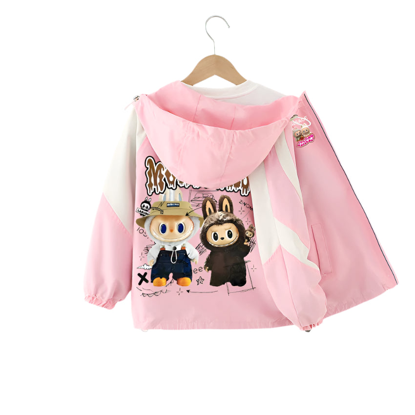 Rabu girls' autumn jacket- new foreign style children's autumn hooded Jacket