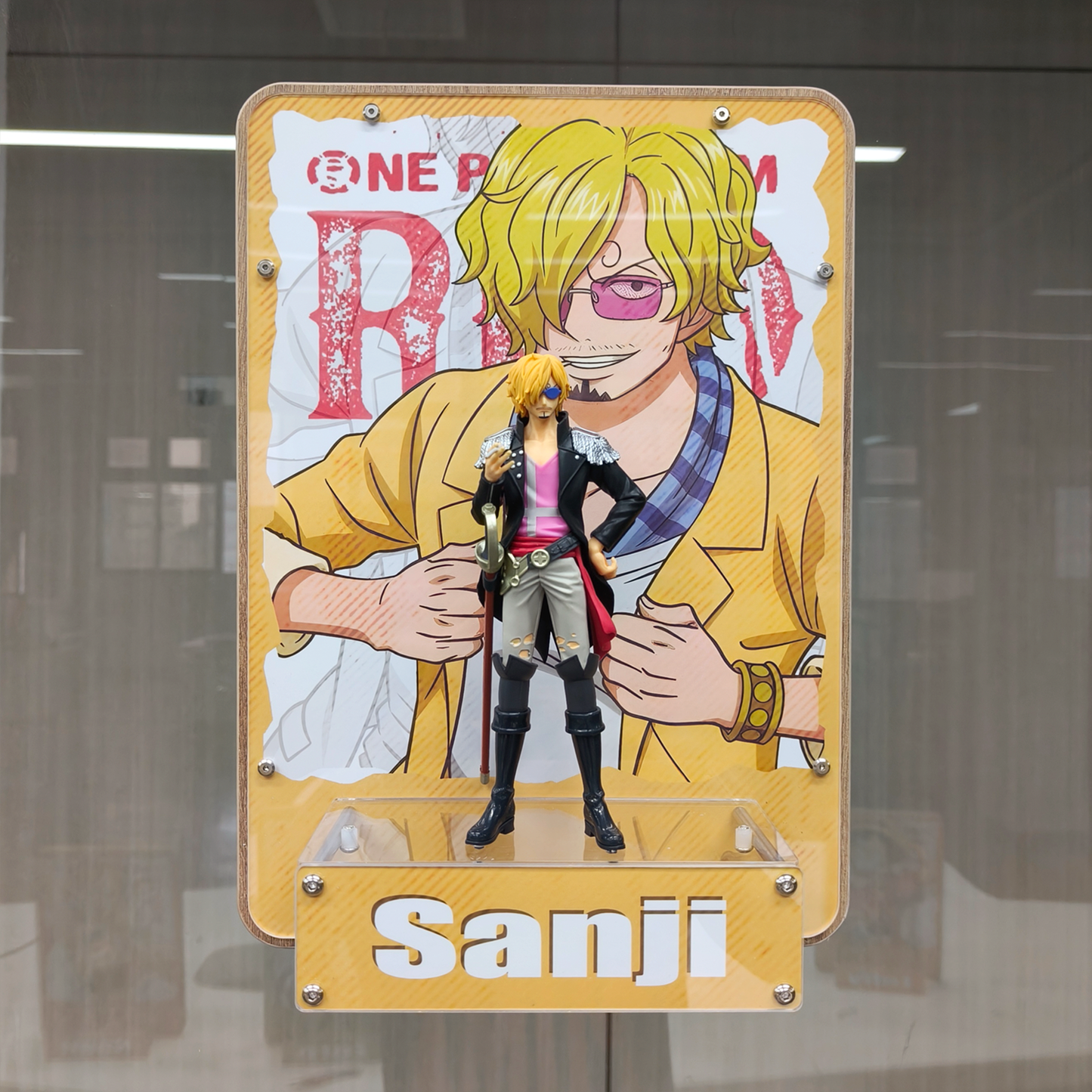 One Piece Crew Scene 3D Decorative Painting for Wall or Table Display