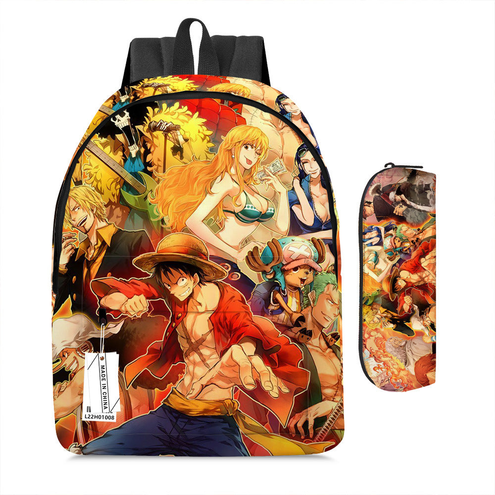 One Piece Luffy Adventure School Backpack Set 2-Piece Combo