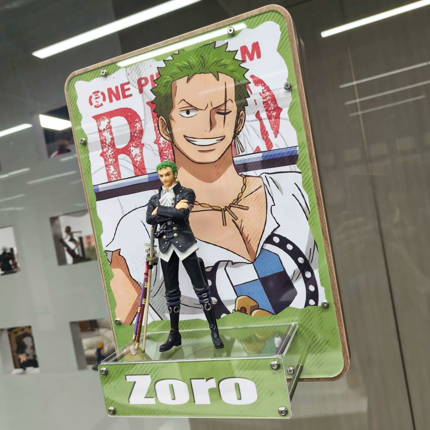 One Piece Crew Scene 3D Decorative Painting for Wall or Table Display