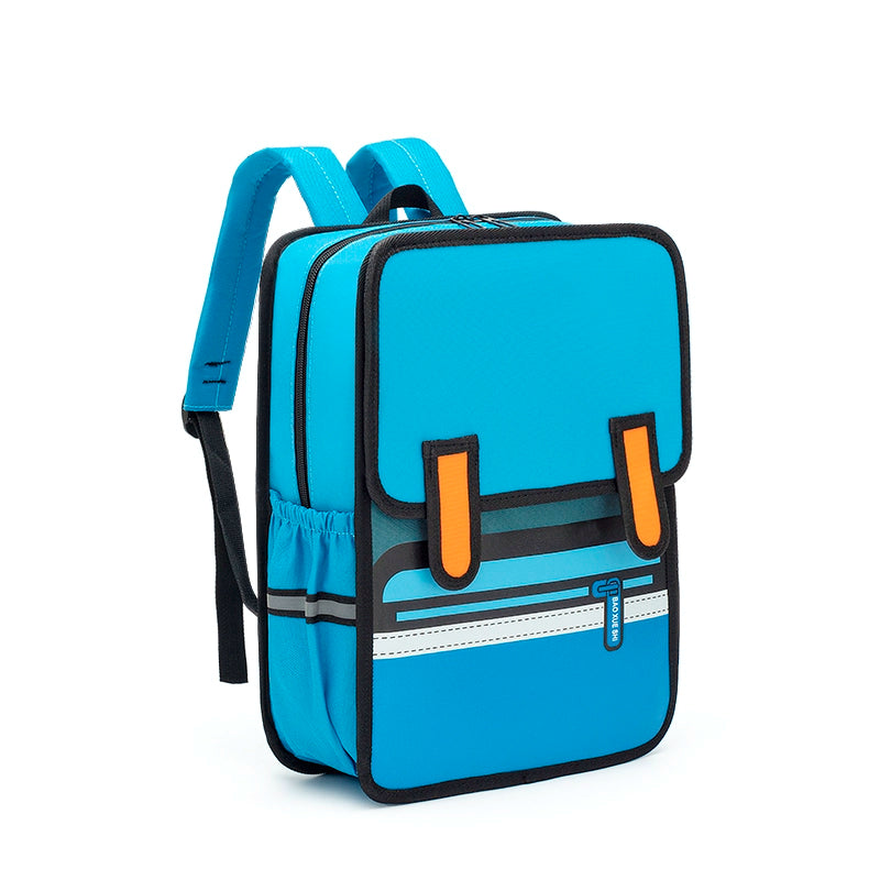 2D Style Anime School Backpack Waterproof Comic Bag