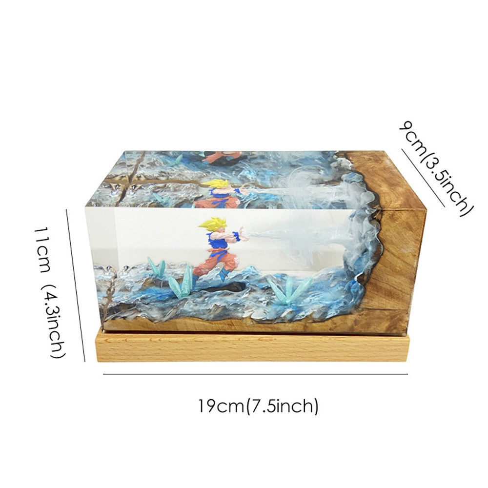 Dragon Ball Z Kakarot Kamehameha Night Light NIKOLATOY Anime Resin Desktop Figure