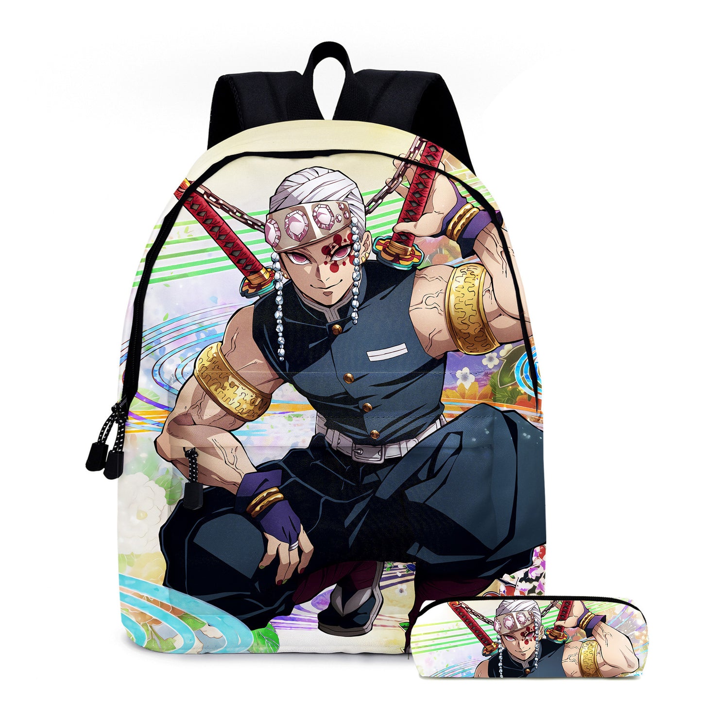 Super Moon Blade 3D Print Anime Backpack 2-Piece School Bag Set