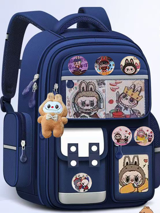 Blue Labubu Backpack