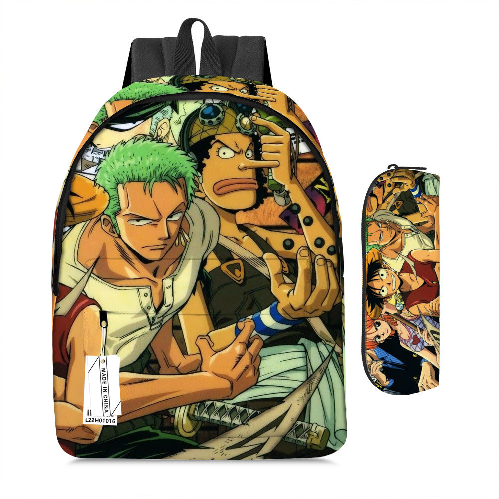 One Piece Luffy Adventure School Backpack Set 2-Piece Combo