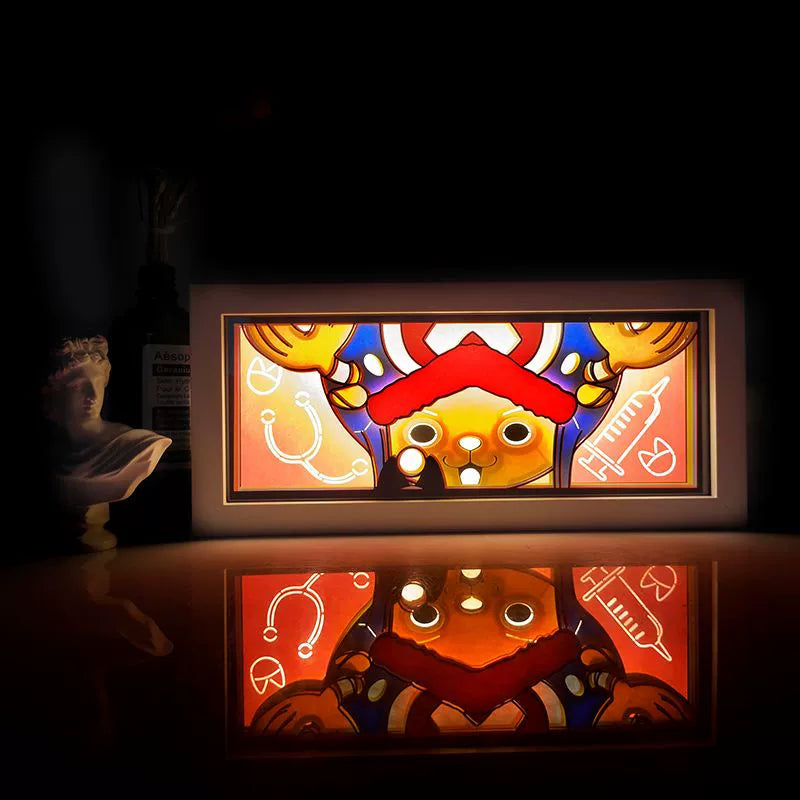 One Piece Gear 5 Luffy Night Light Zoro & Chopper Room Decor LED Anime Decor