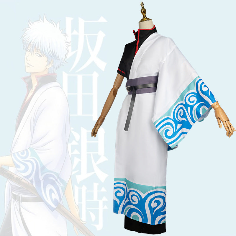 Sakata Gintoki Golden Fox Cosplay Gintama Anime Costume for Men