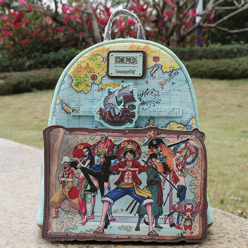 One Piece Sailing Route School Bag Chopper Anime Backpack for Students, Fans & Everyday Adventure