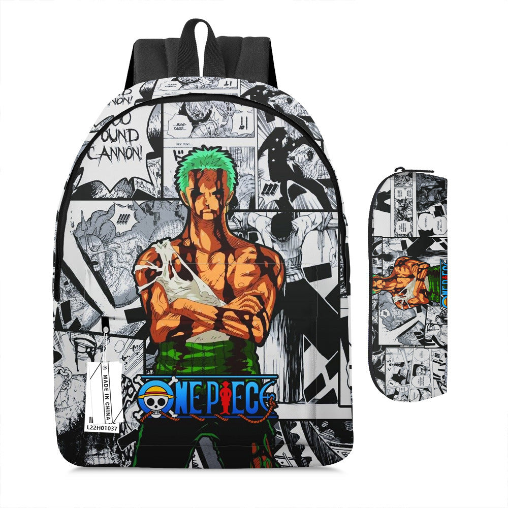 One Piece Luffy Adventure School Backpack Set 2-Piece Combo